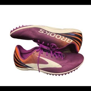 Brooks Vibrant Purple and Orange Athletic Shoes
